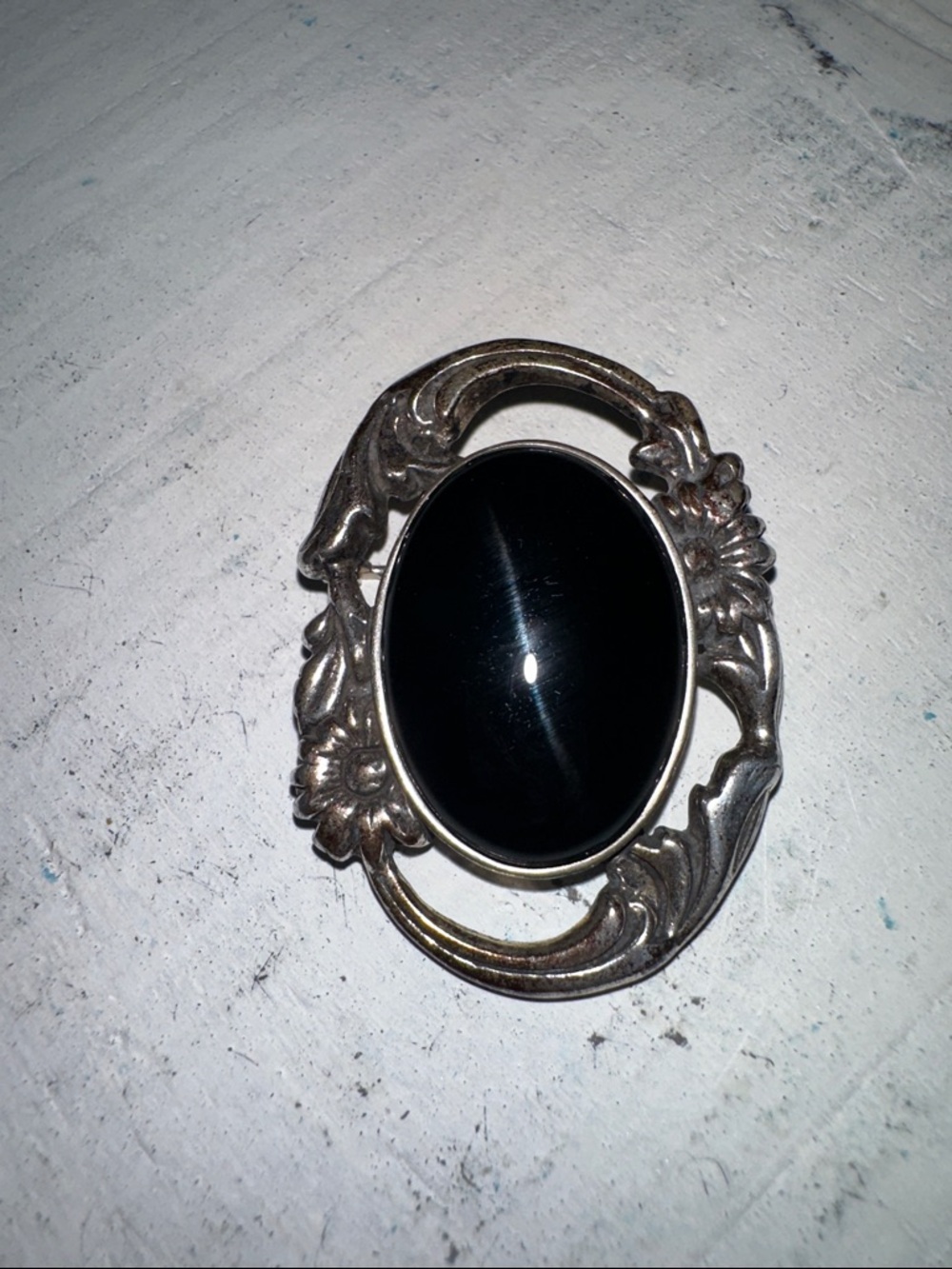 Vintage J. Karina Sterling Silver Brooch